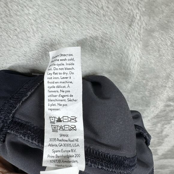 Spanx Velvet Leggings Womens Size Medium NEW Classic Navy Blue Stretch Shaping - Picture 9 of 9